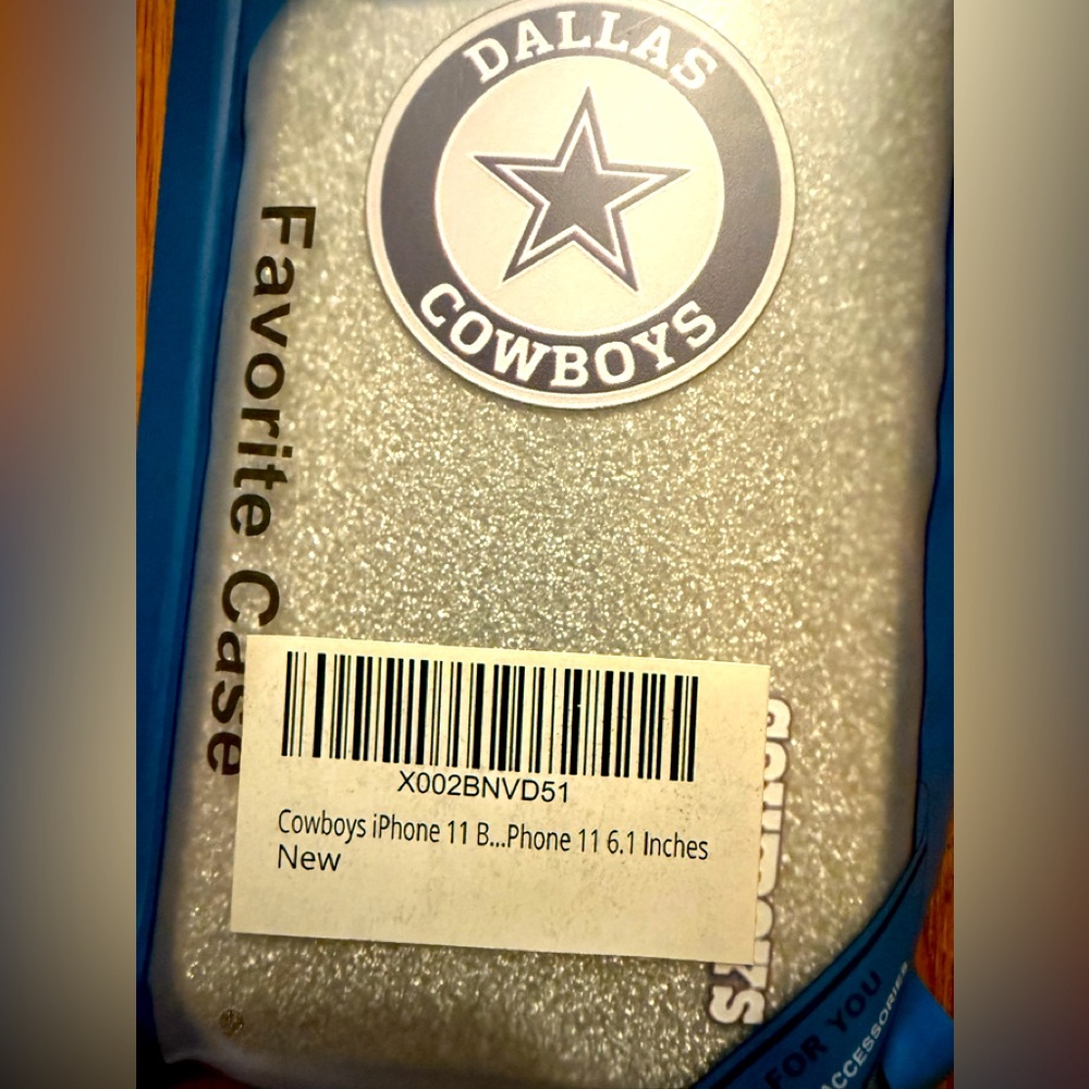 NEW NFL Silver Dallas Cowboys iPhone 11 Case